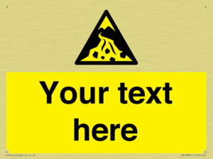 Custom Warning: Debris flow zone